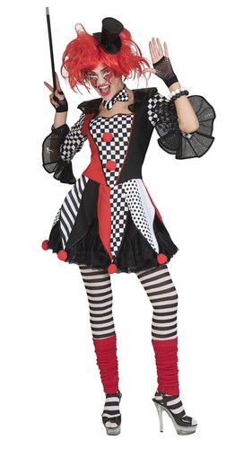 Costume pierrot donna sciocco - costume,