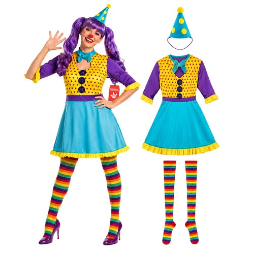 Costume donna pagliaccio