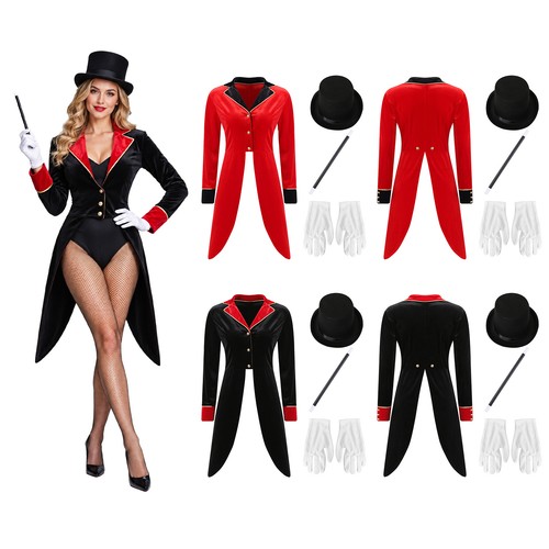 Costume mago donna cappotto - mago,