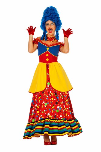 Costume clown colorato donna - clown,