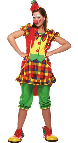Costume clown donna quadri